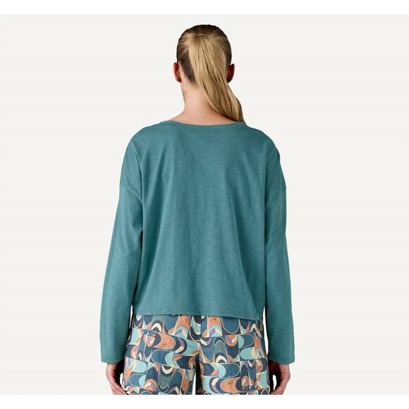 NEW PATAGONIA long-sleeved mainstay top in wetland blue - Picture 3 of 5